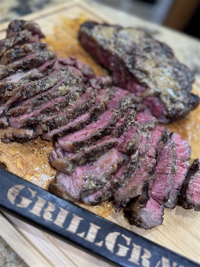 Image of Heart Shaped Ribeye Dinner!