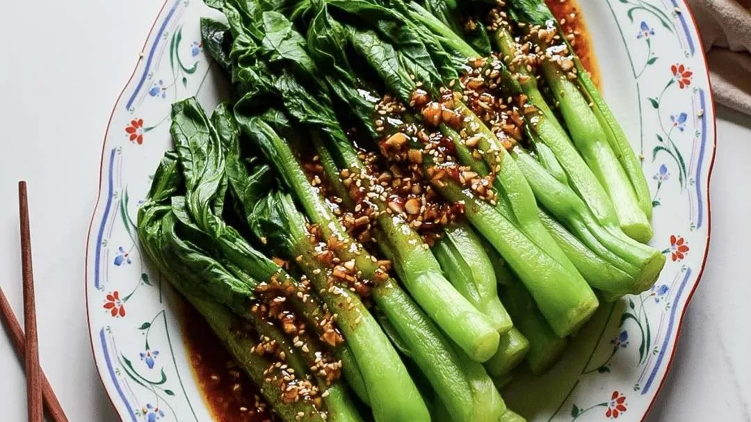 Image of Chinese Broccoli with Garlic Chilli Oil