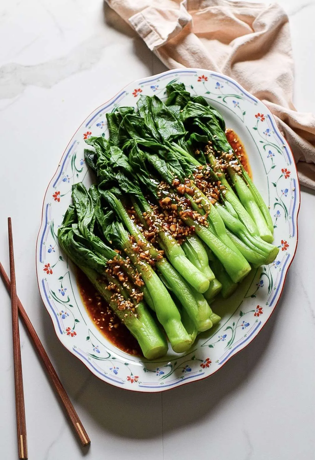 Chinese Broccoli with Garlic Chilli Oil
