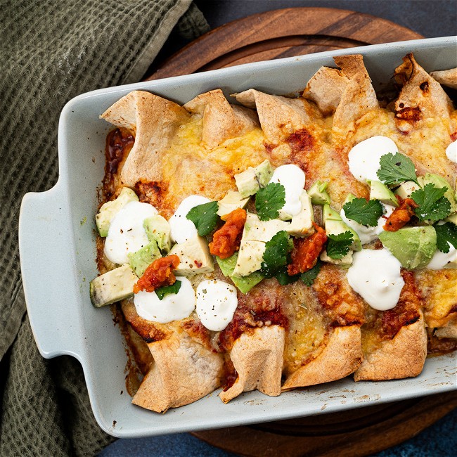 Image of BBQ Mexican Chicken Enchiladas