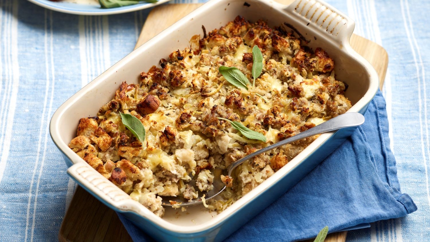 Image of Roast Pork Loin With Cheddar & Apple Stuffing