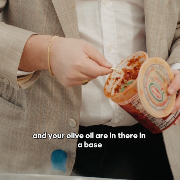 Image of Add a scoop of Calabrian chili to your shallots and fold in a stick of butter