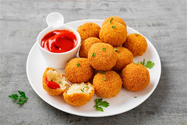 Image of  Cheesy Arancini Puffs 