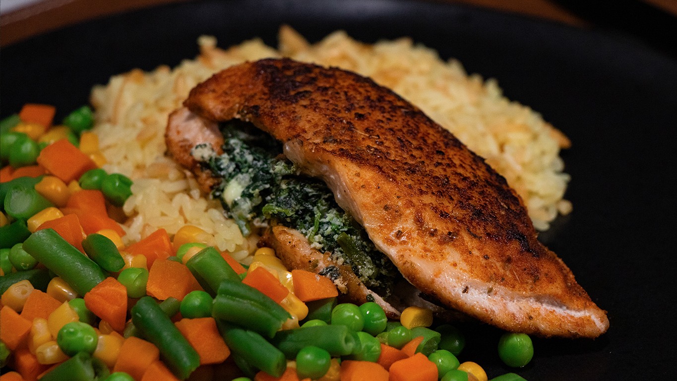Image of Flavorful Spinach and Feta Stuffed Chicken!