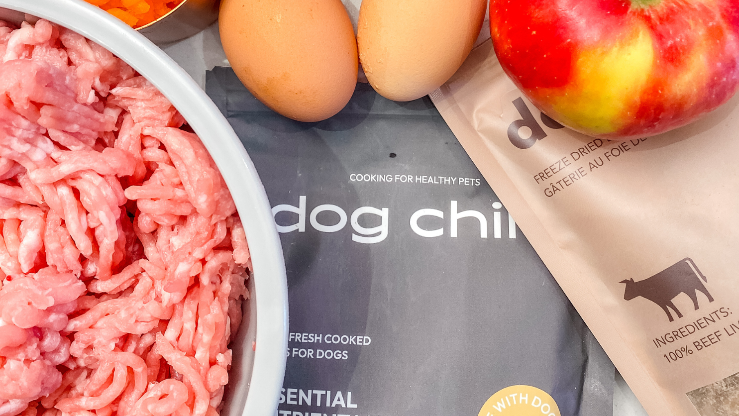 Image of Apple, Raspberry & Pork Nutritionally Balanced Homemade Dog Food Recipe Vet Approved