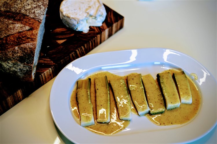 Image of Let leeks marinate at room temperature for at least an...