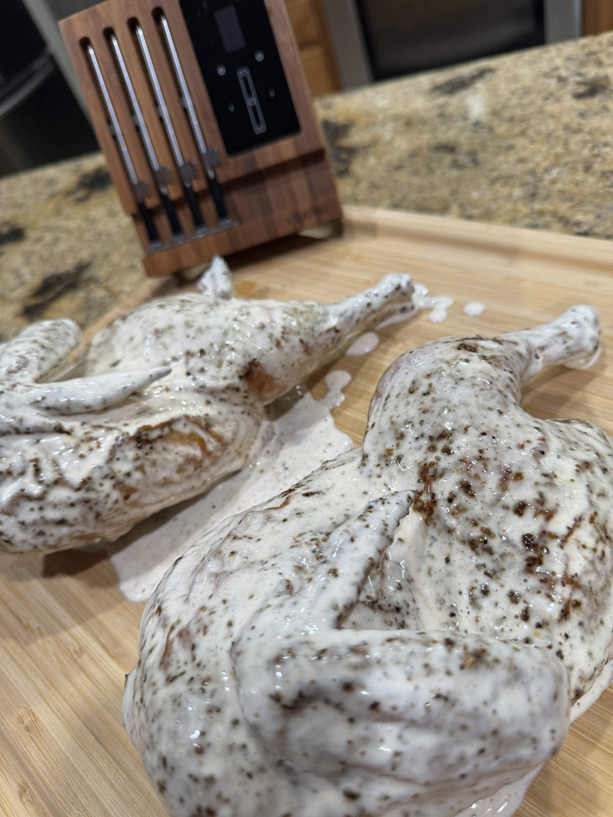 Smoked Chicken with Alabama White Sauce