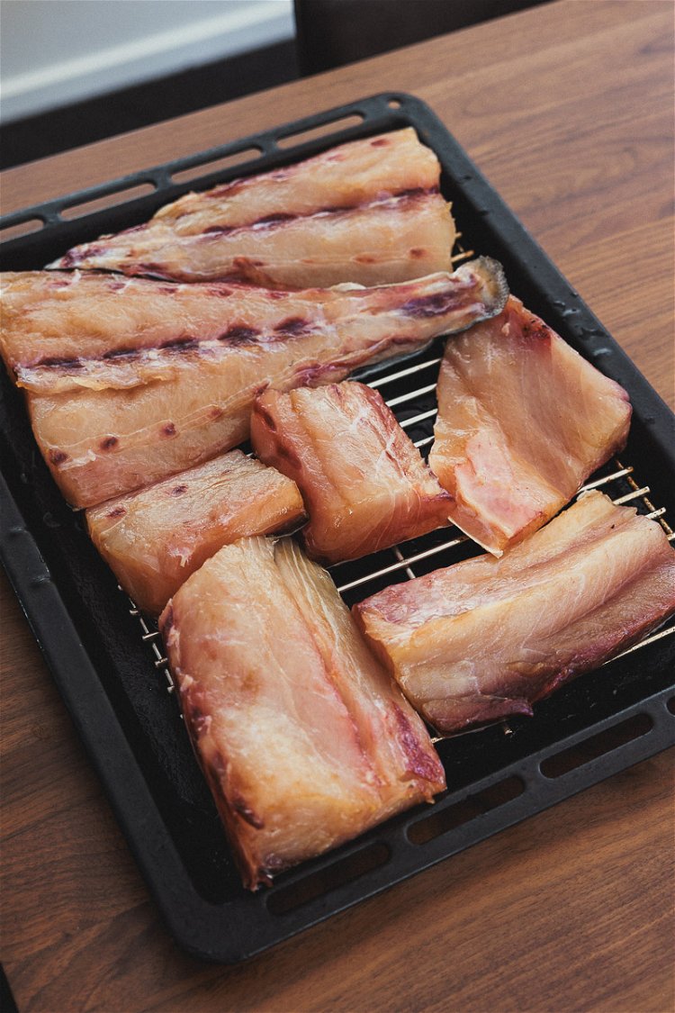 Image of Place rinsed fish back in the fridge for a few...