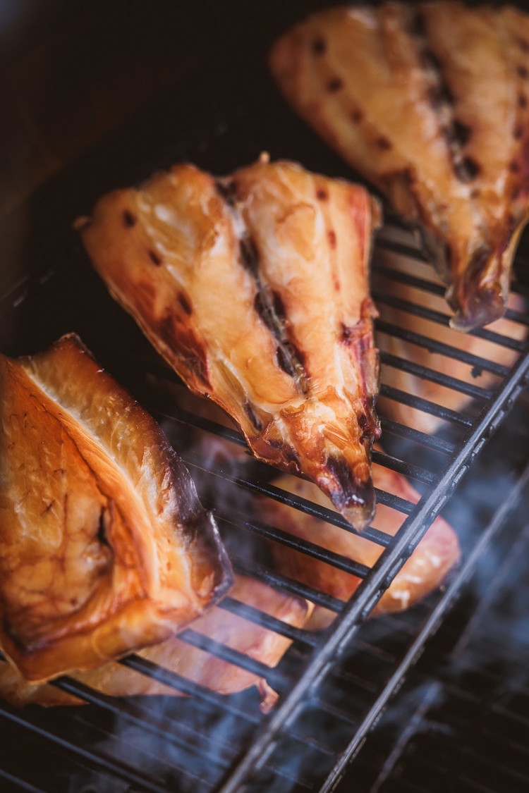 Image of Continue smoking until the internal temperature of your fish reaches 70c/158f 
