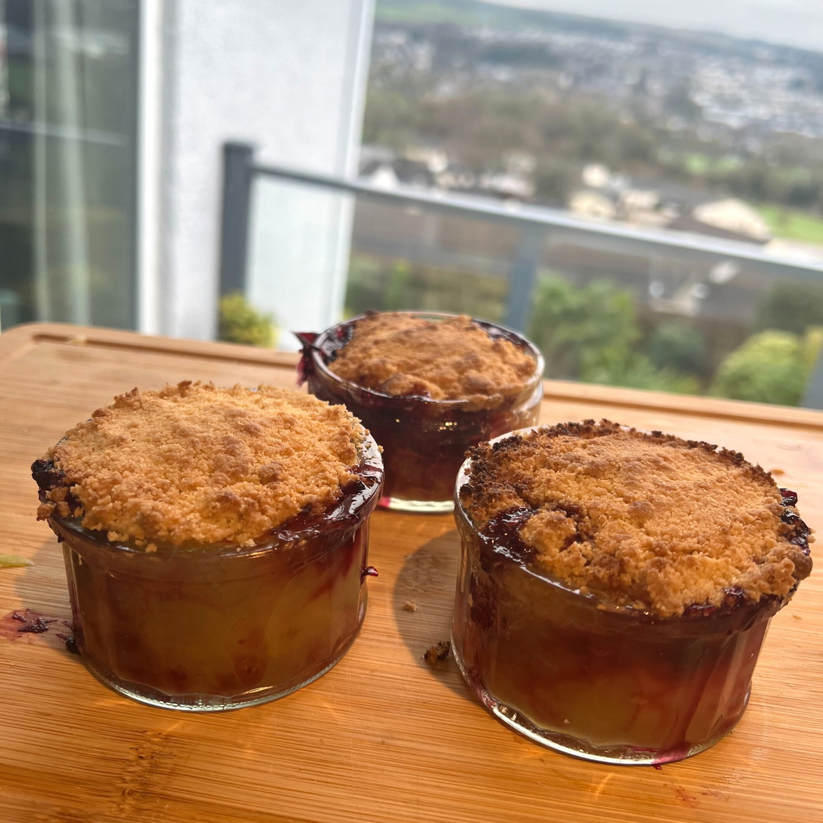 Blueberry & Apple Crumble with Honey