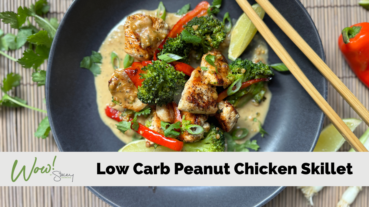 Image of Low Carb Peanut Chicken Skillet