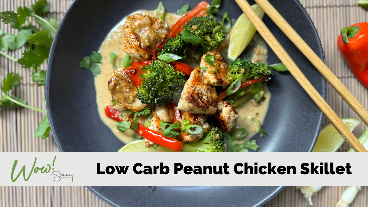 Low Carb Peanut Chicken Skillet