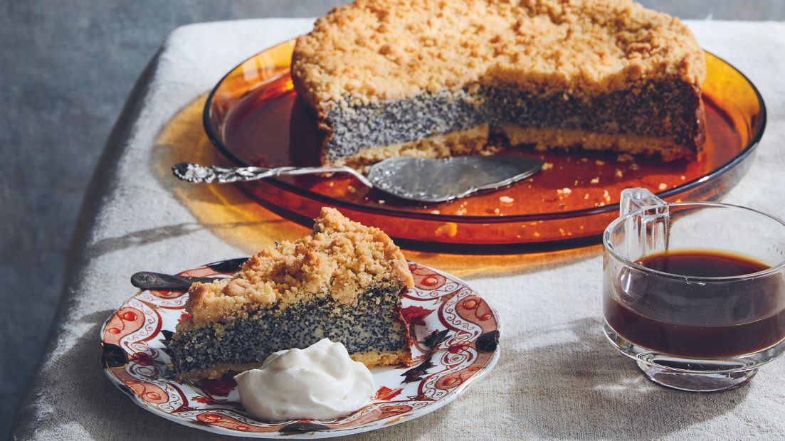 Image of Blue Poppy Seed Crumble Cake
