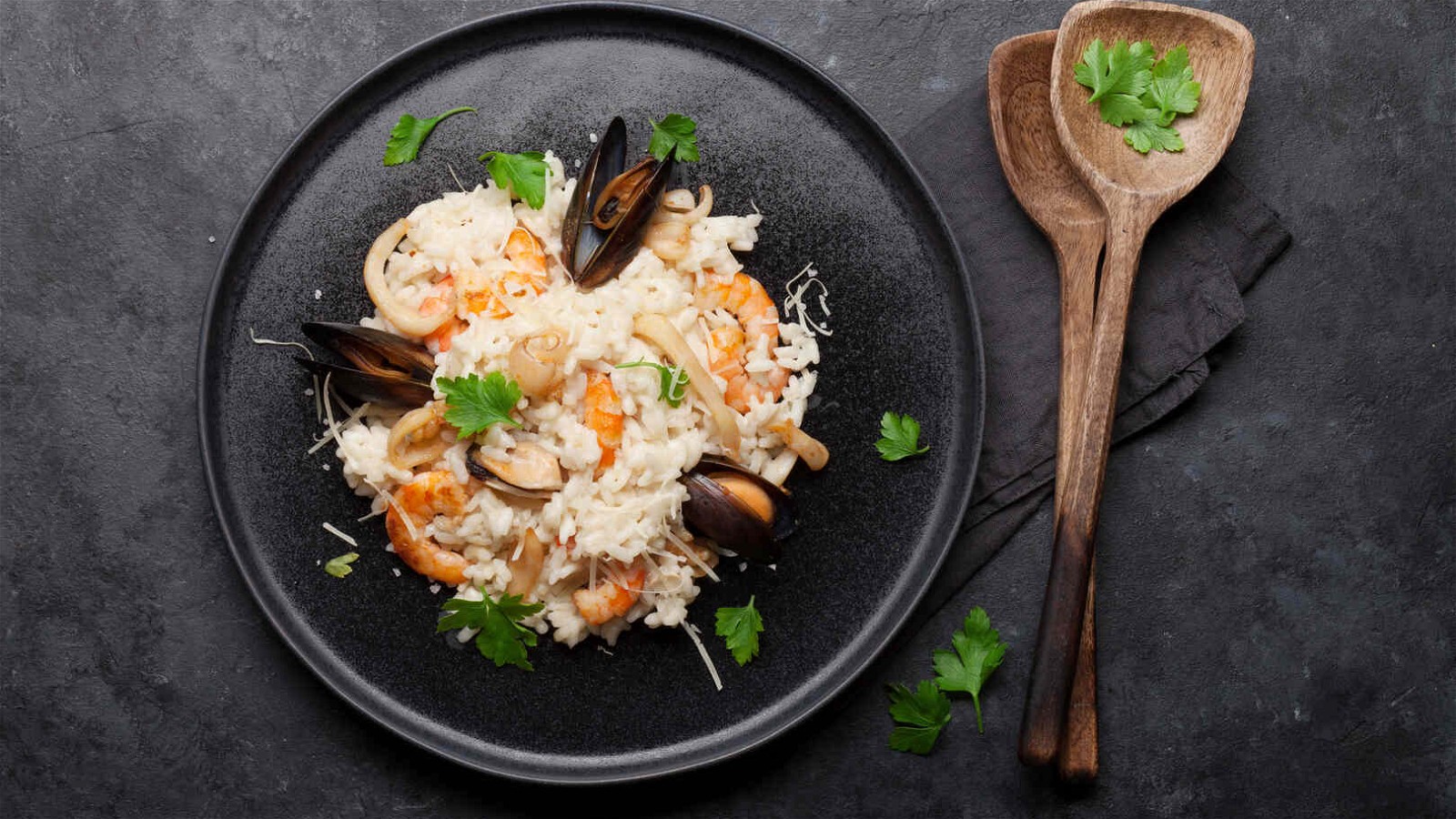 Image of Seafood Risotto with Desolation Rub