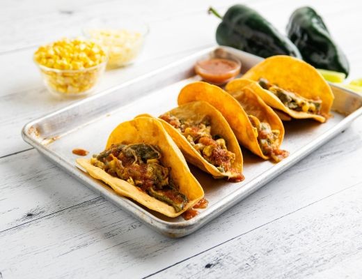 Image of “Guanajuato Style” Rajas con Crema Tacos