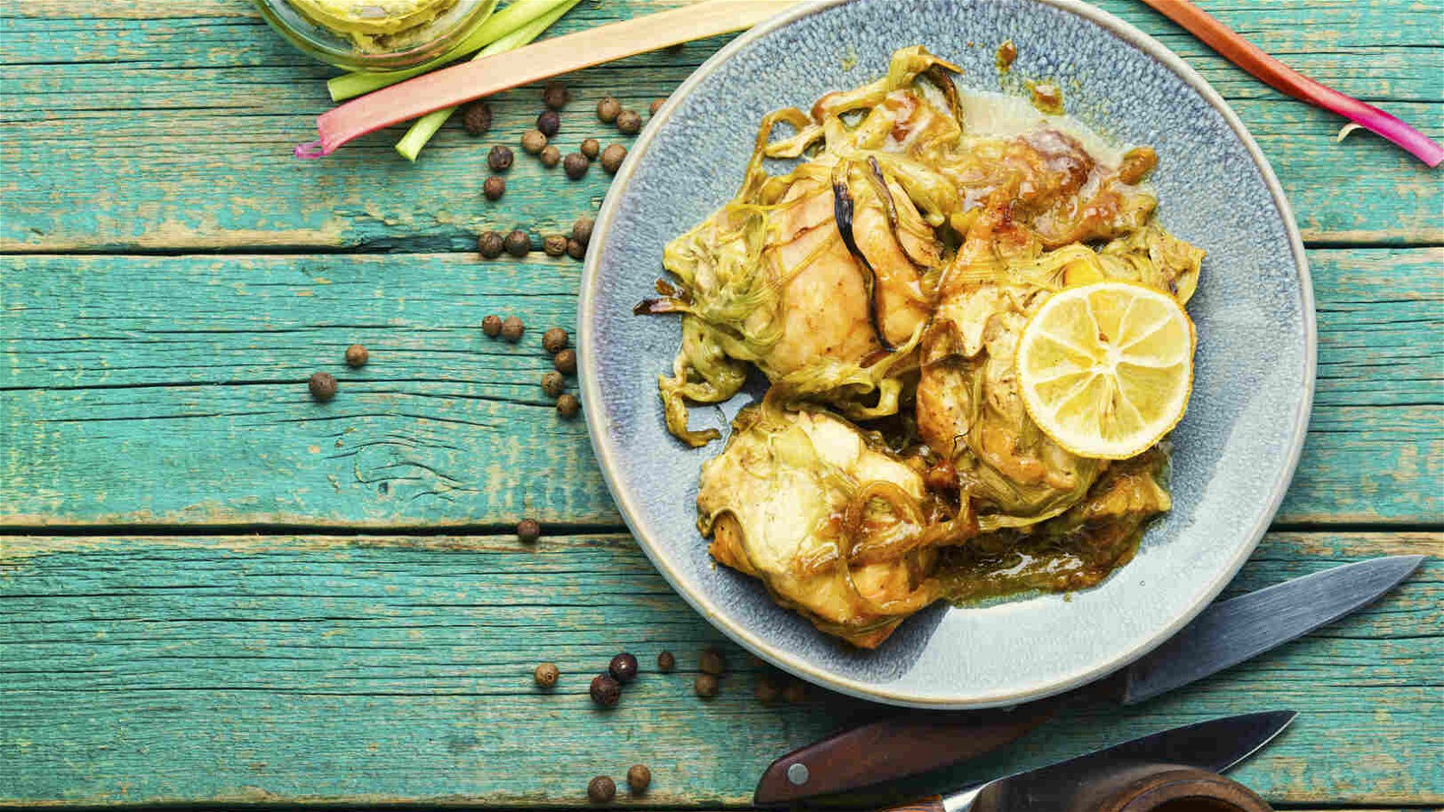 Image of Bay Leaf and Lemon Braised Chicken