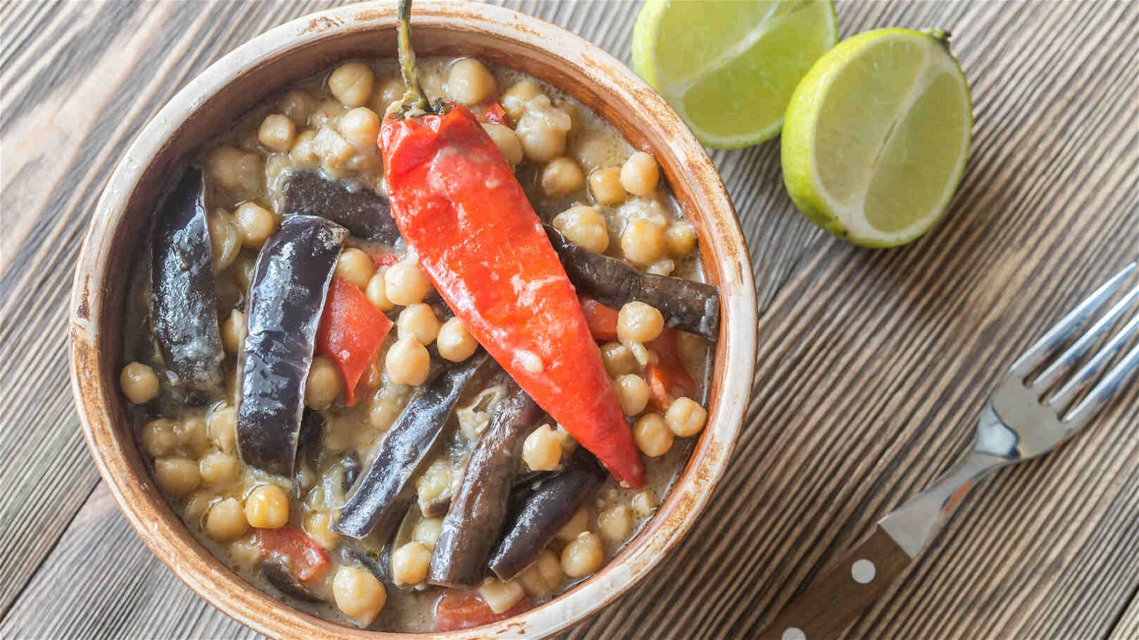 Image of Eggplant and Chickpea Stew with Sumac