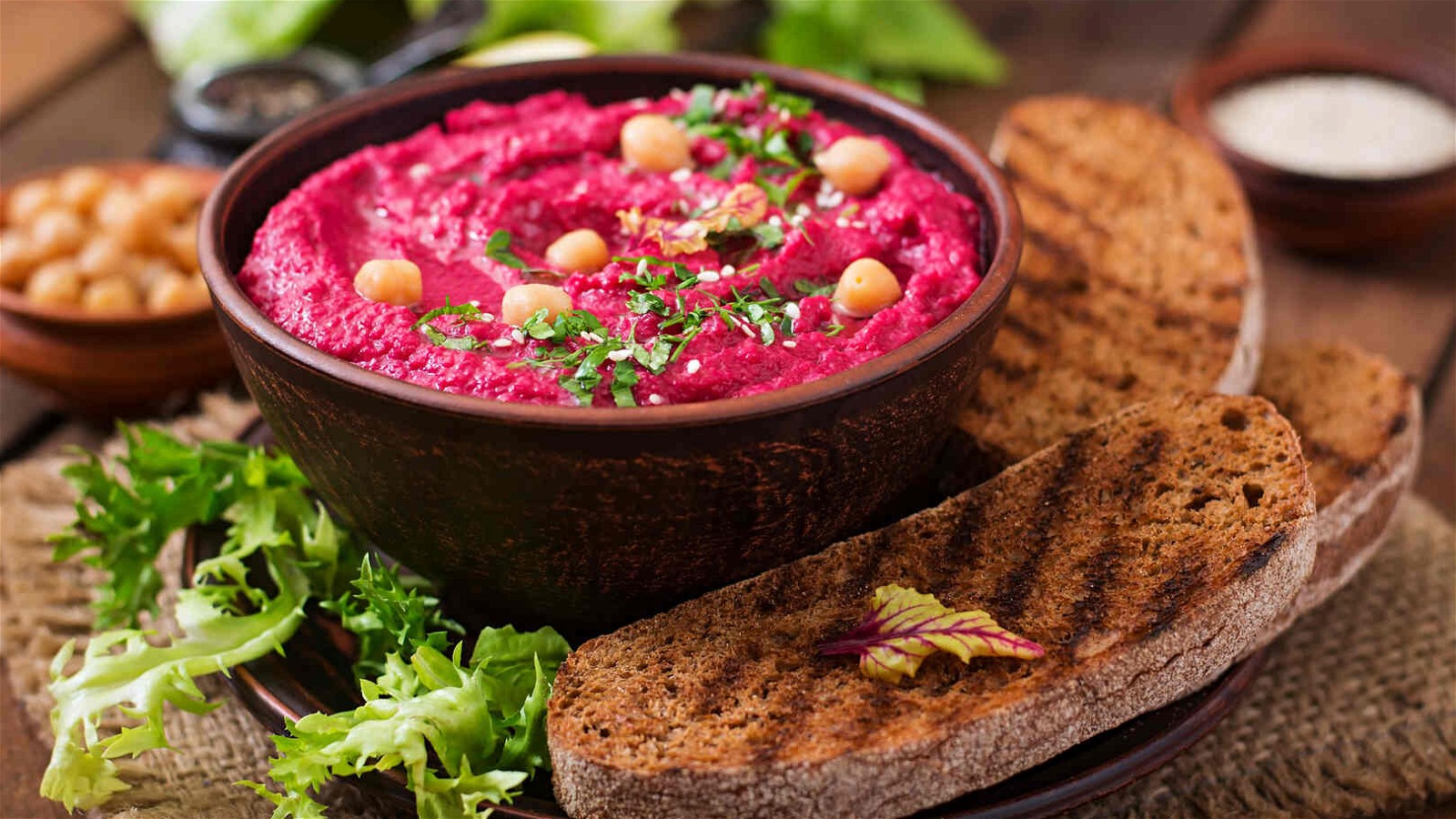 Image of Ground Cumin and Beet Hummus