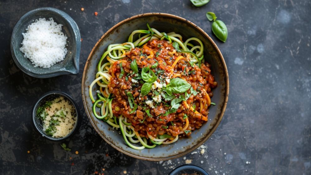 Image of Linsen-Bolognese mit Zoodles