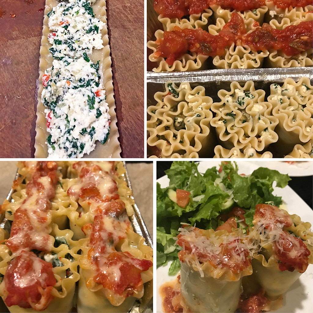 how to make stand up lasagna rolls