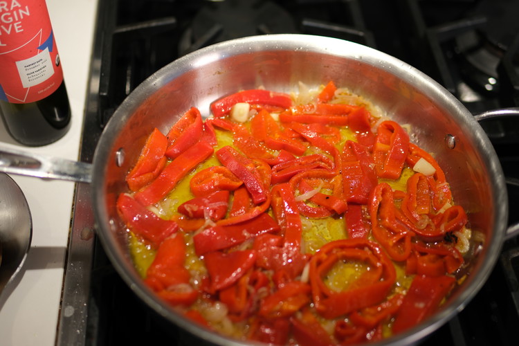 Image of Turn the heat up and immediately add vinegar and stir. The vinegar will evaporate up in a cloud so don’t stand over the pan as you add the vinegar.  We are using the 19.53 ACV because of its sweet and...