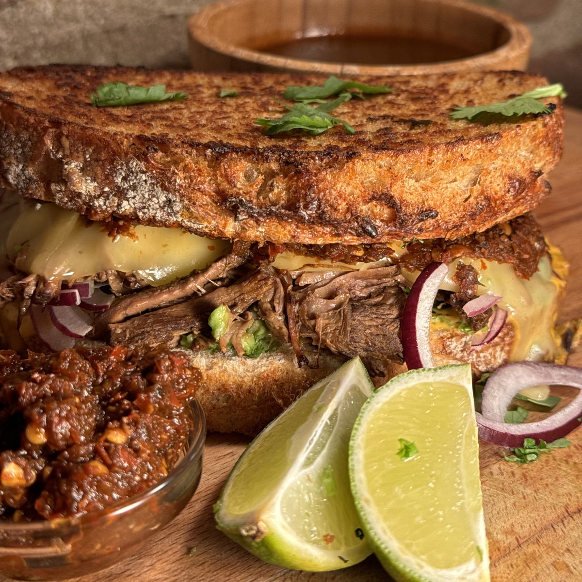 Birria melt