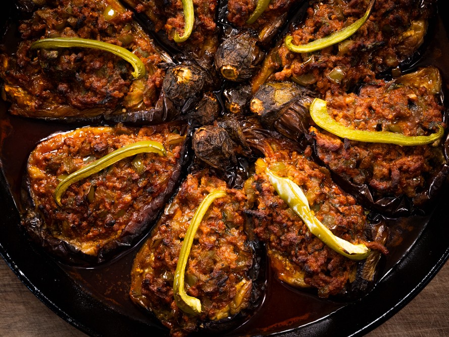 Andy Cooks - Stuffed Eggplants