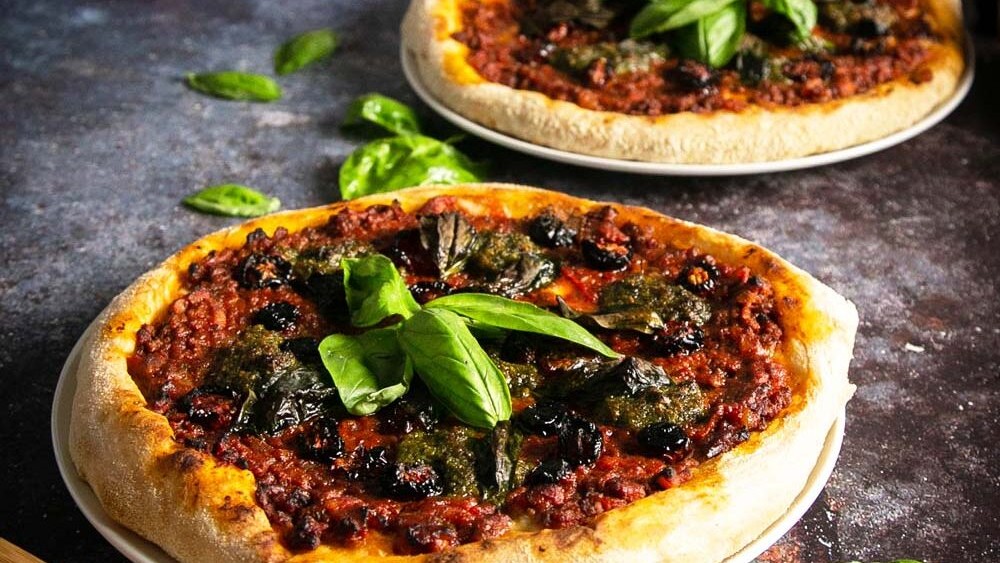 Image of Sourdough Pesto Genovese Pizza