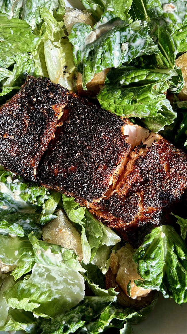 Image of Blackened Salmon Caesar Salad