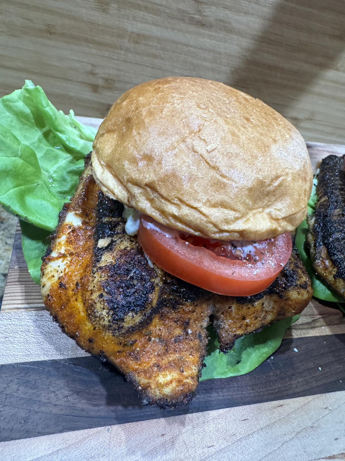 Fresh Caught Blackened Catfish Sandwich!