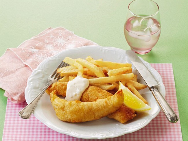 Image of Beer-Battered Fish and Chips Recipe