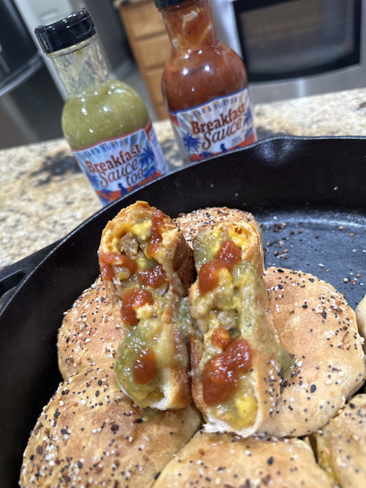 Smoked Sausage, Egg and Cheese Deep South Dumplings!