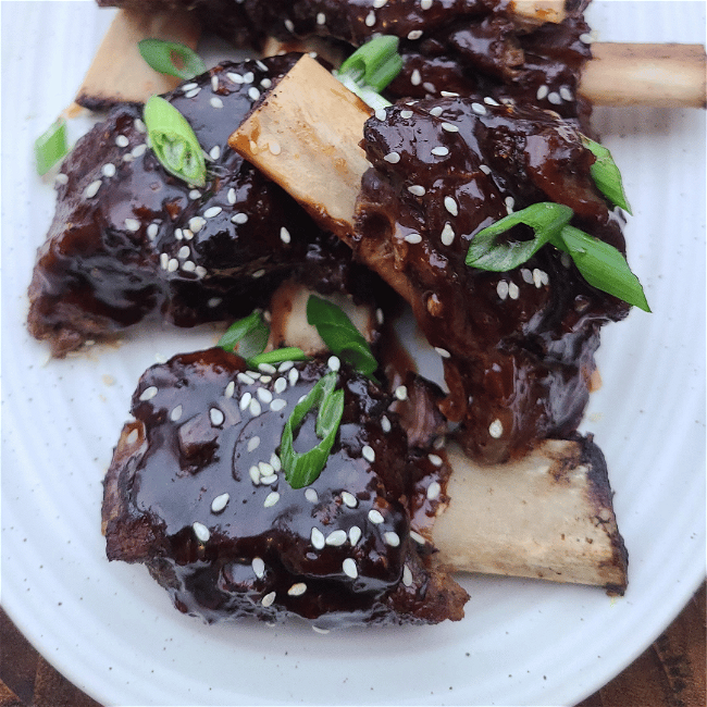 Image of Asian Style Sticky Bison Short Ribs 