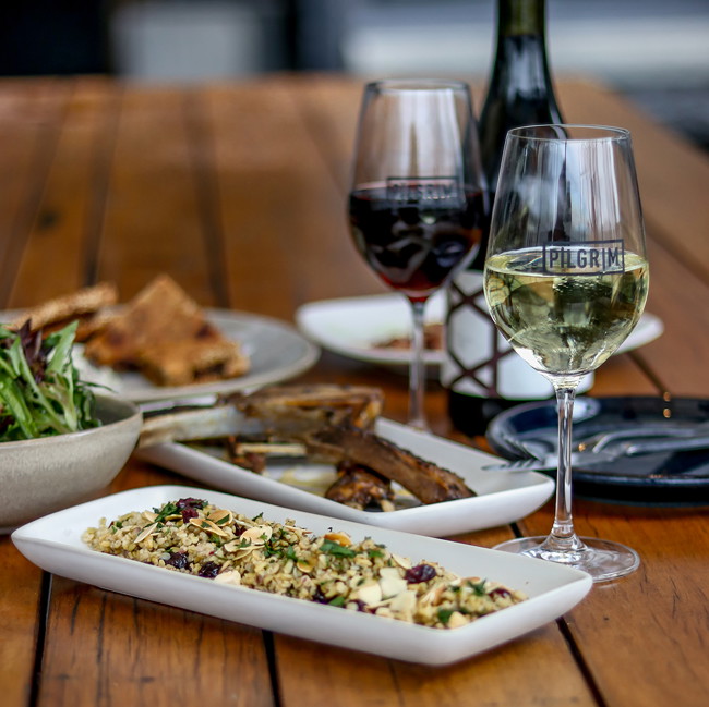 Image of ancient grain salad with spiced yoghurt dressing