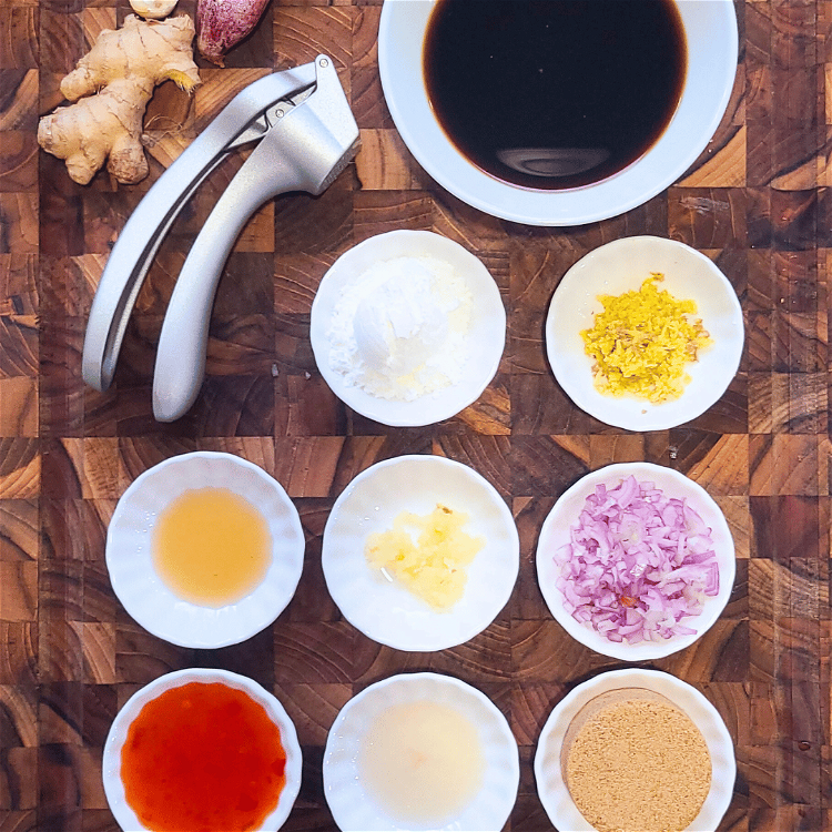 Image of Meanwhile combine the ingredients for the sauce in a small...