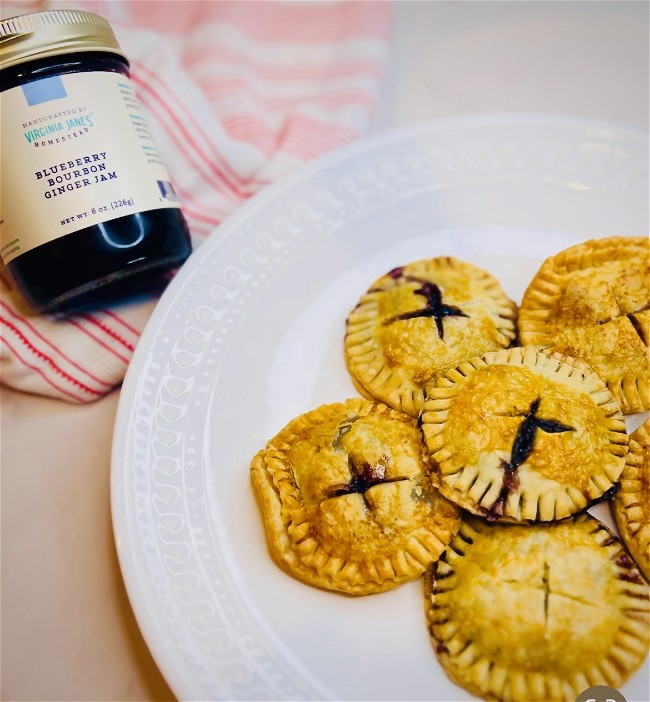 Image of Blueberry Bourbon Cheesecake Hand Pies