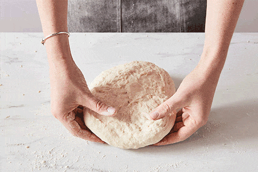 Image of If kneading by hand, turn the dough onto a lightly...