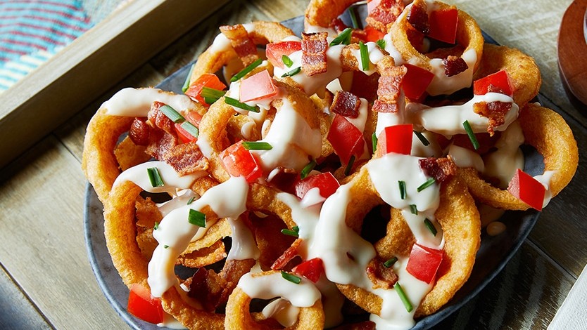 Image of Cooper® Sharp Loaded BLT Onion Rings