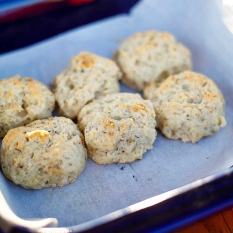 Image of OLIVE OIL & HERB DROP BISCUITS