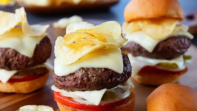 Image of Cooper® Cheese Crunch Burger Sliders