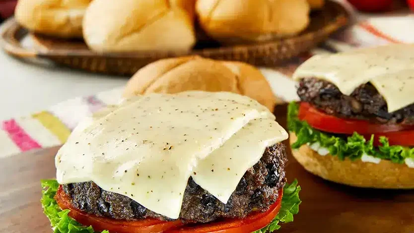Image of Cooper® Black Bean Burger with Sharp Black Pepper Cheese