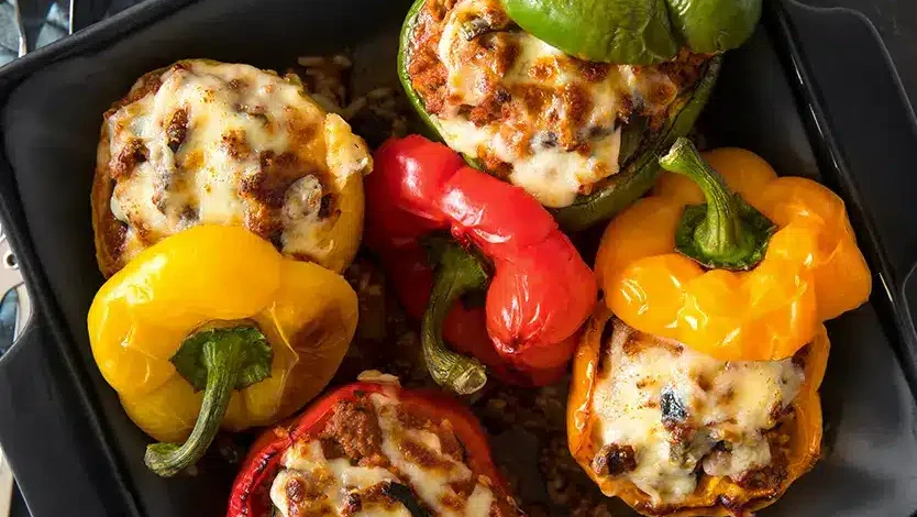 Image of The Slammin’ist Stuffed Peppers with Cheese 