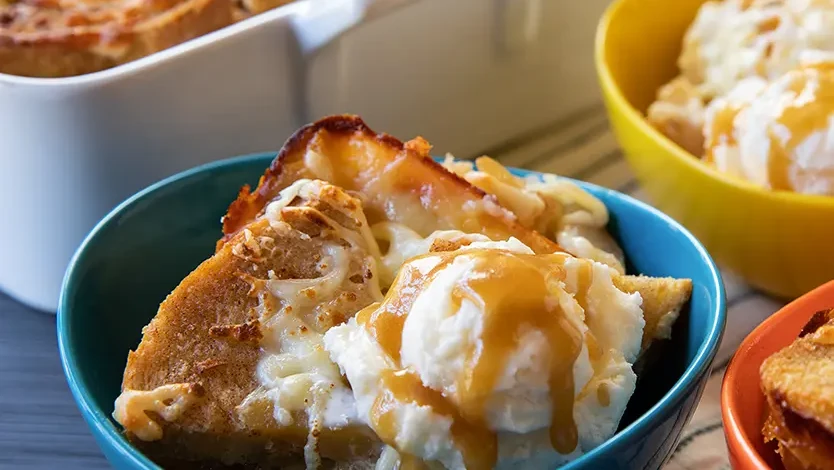 Image of Cooper® Apple Bread Pudding with Caramel Sauce