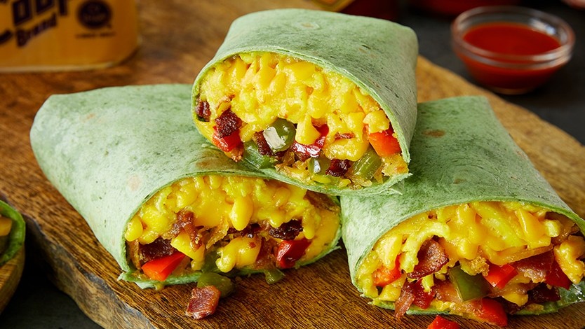 Image of Cooper® Breakfast Burrito with Hash Browns, Bacon & Cheese. Oh My!