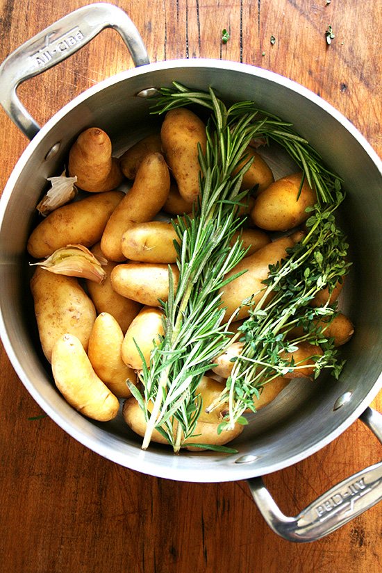 Image of Boil potatoes until al dente. Do not over boil.