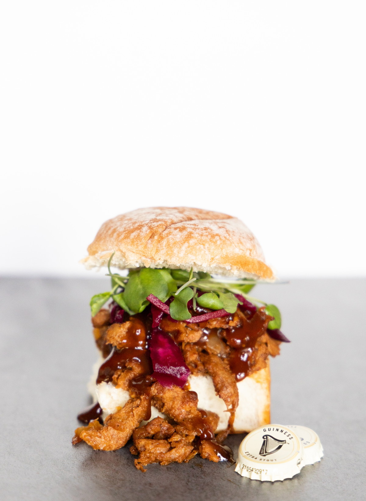 Slow Cooker Pulled BVQ Guinness Sliders