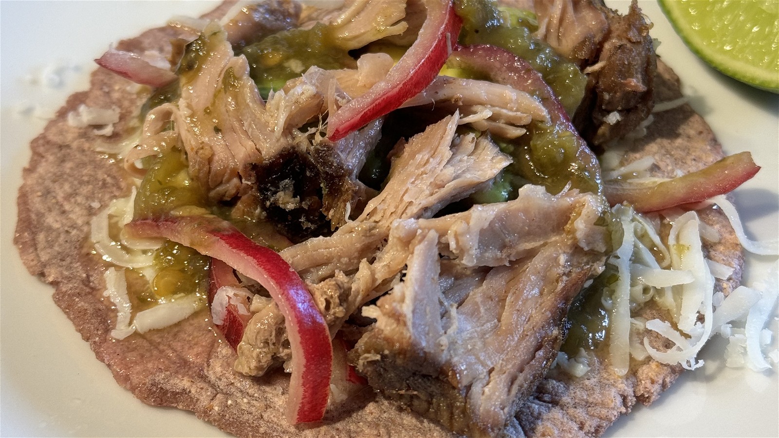 Image of Slow Cooker Pulled Pork with Quick Pickled Red Onions