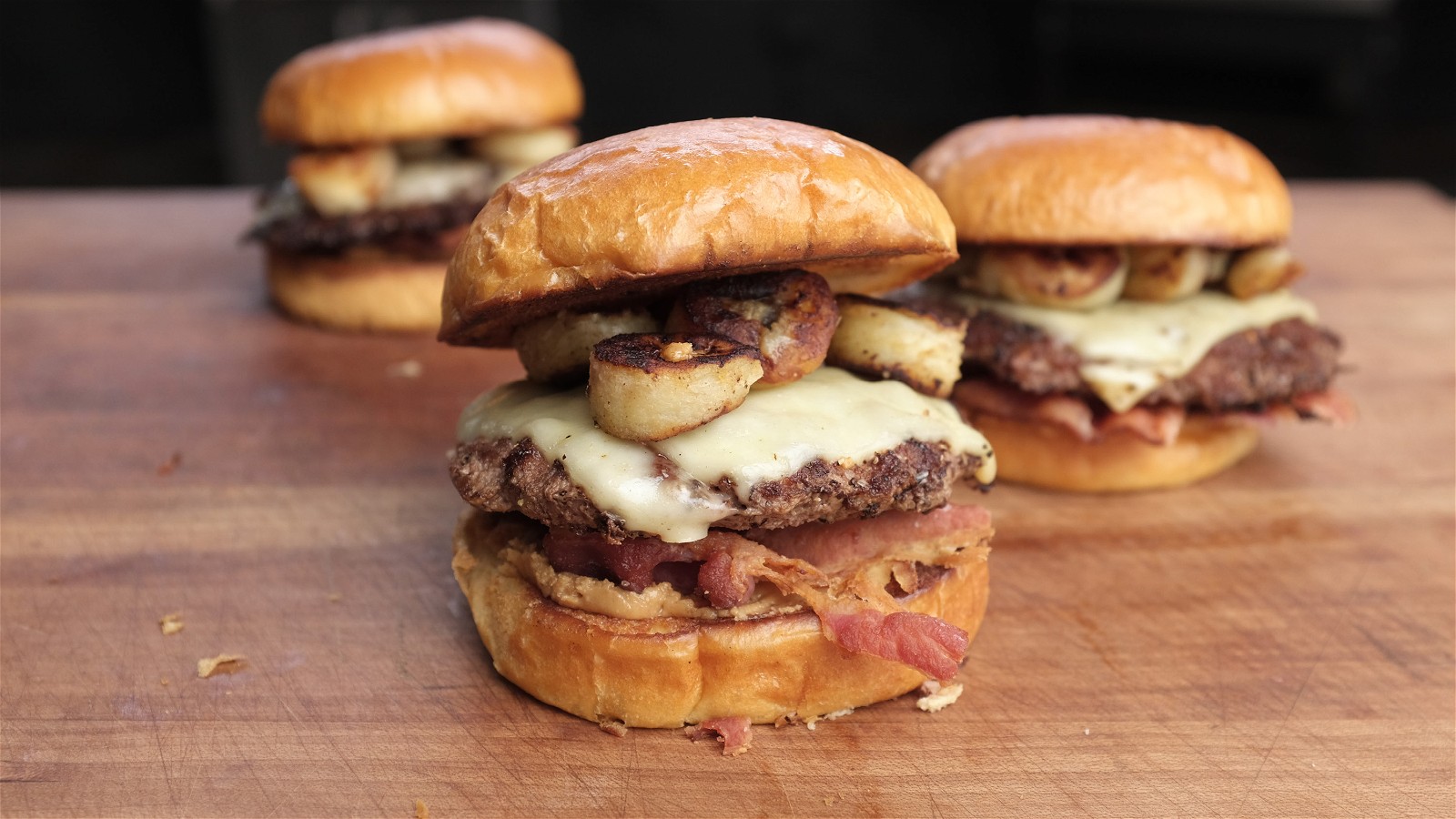 The Elvis Smash Burger (peanut butter, bacon, banana)