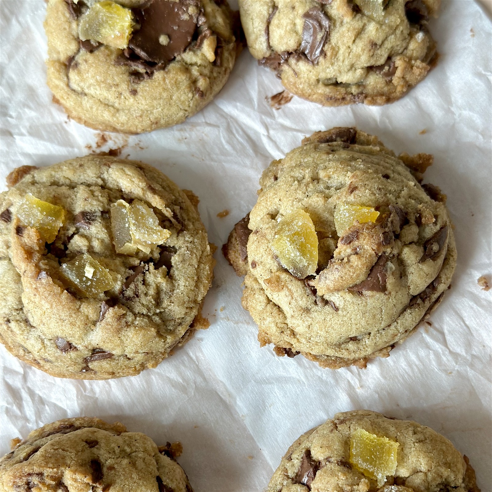 Image of Candied Ginger Chocolate Chunk Cookies
