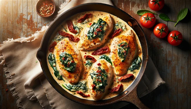 Keto Tuscan Chicken